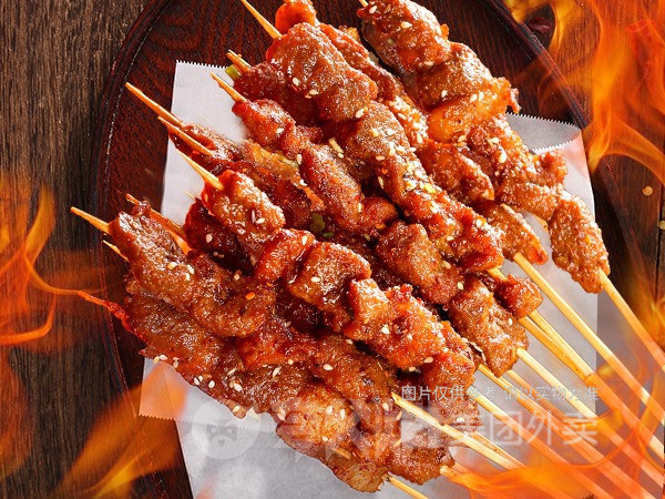 孜然鸭肉串图片