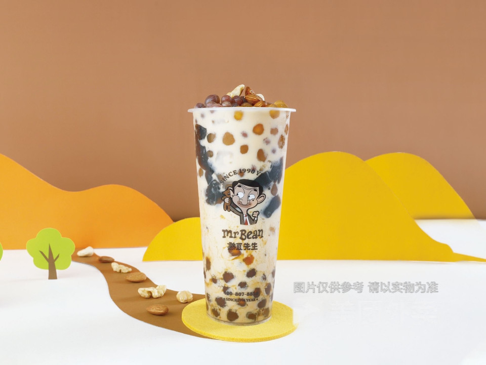 五谷坚果奶茶图片