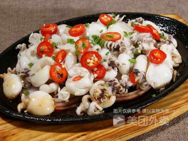 铁板墨鱼仔图片