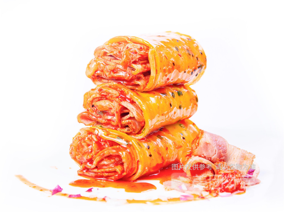 韩式泡菜五花肉烤冷面图片