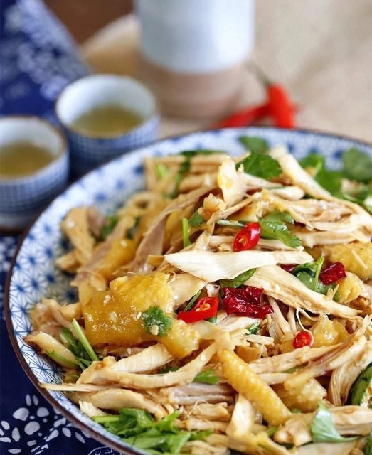 柠檬手撕鸡 米饭图片