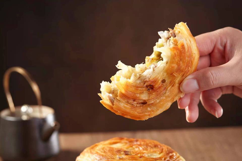 香酥牛肉饼图片