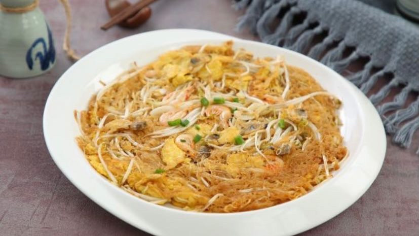 舟山海鲜炒米面图片