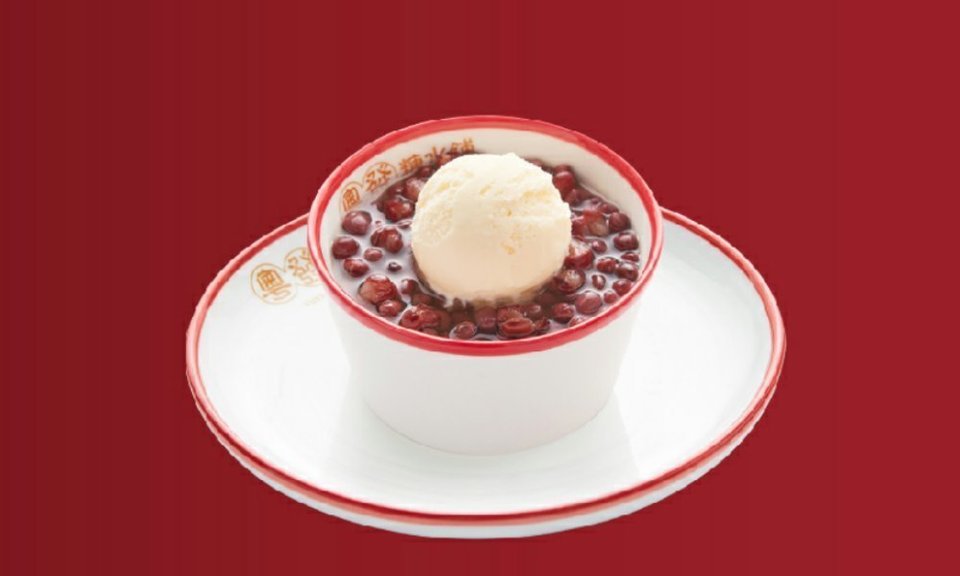 红豆冰淇淋图片