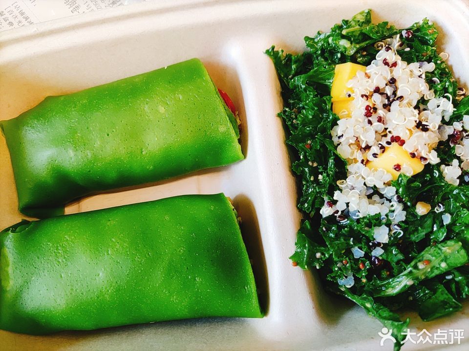 南瓜汤一点点墨西哥牛里脊卷推荐菜:fitbee活力轻食(嘉春店)位于上海