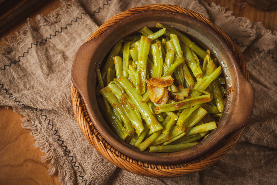 啫啫通菜梗图片