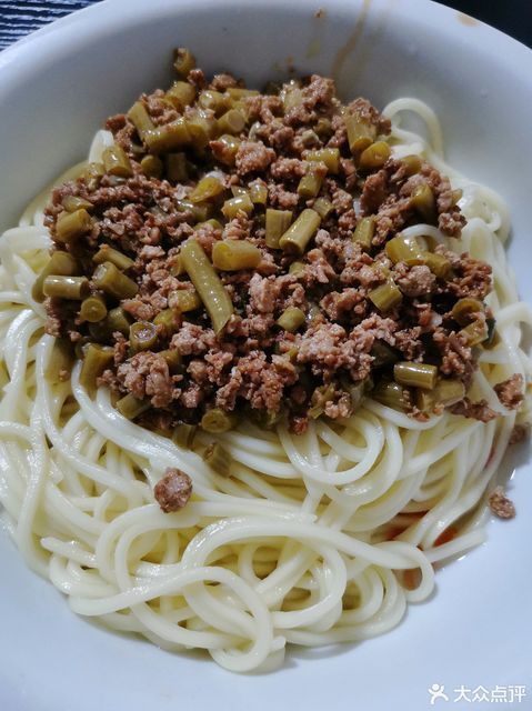 烂肉豇豆面图片