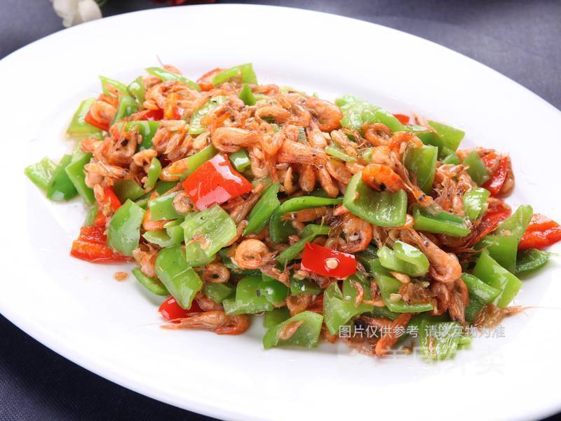 小虾米炒青椒图片