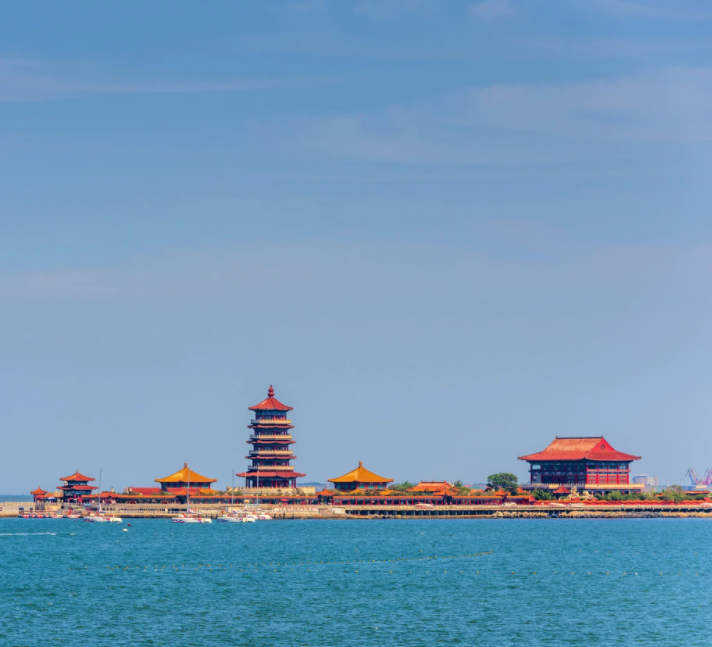 蓬莱海水浴场图片