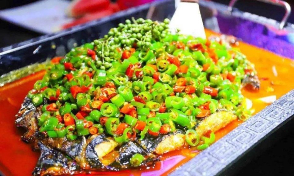 鲜椒麻辣烤鱼图片