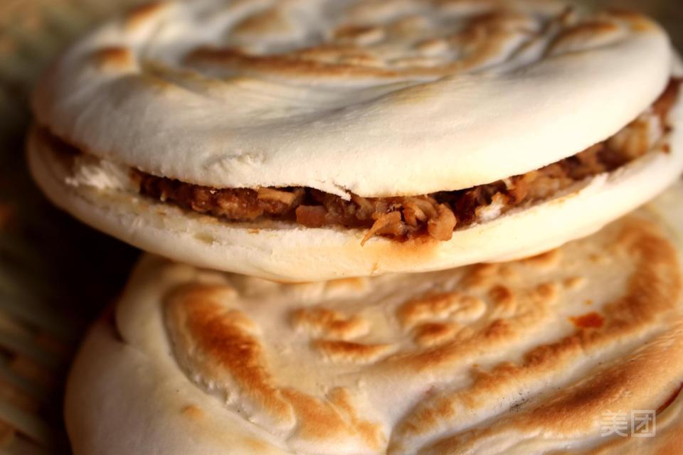 纯瘦肉夹馍图片
