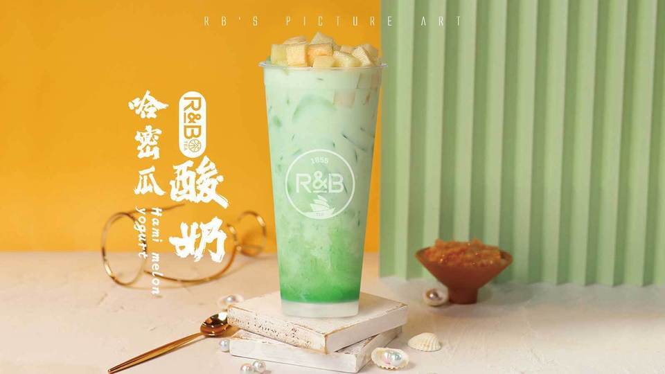 哈密瓜益菌酸奶图片