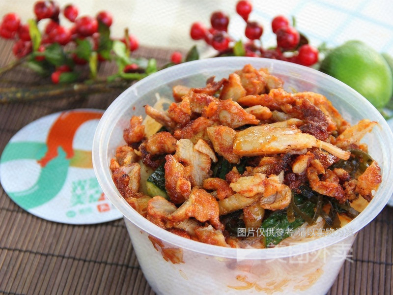 经典奥尔良烤肉拌饭图片
