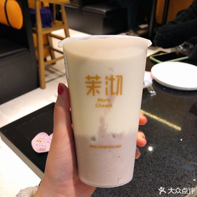 芋圆桂花乌龙奶茶图片