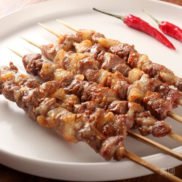 内蒙羔羊肉串图片