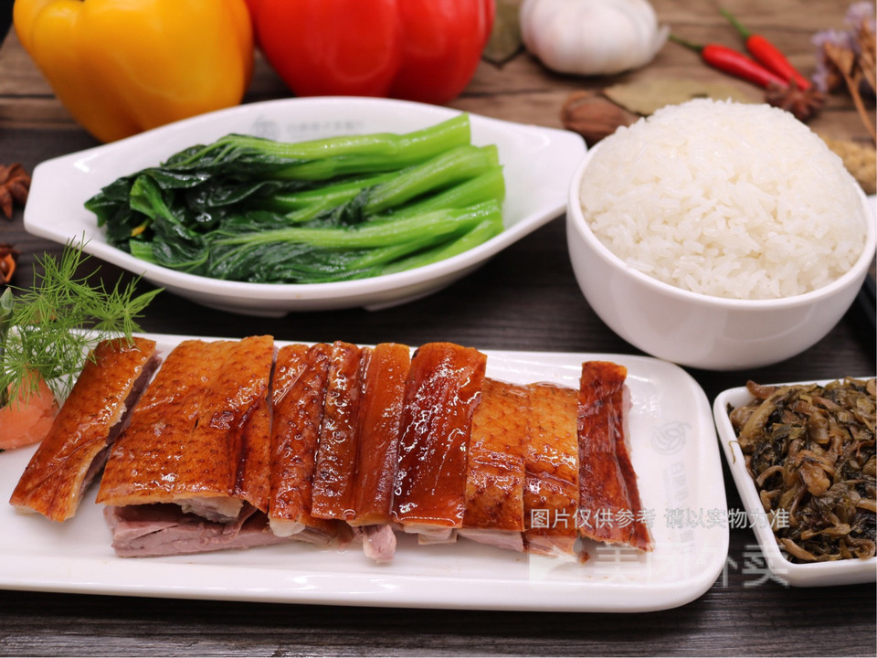 烧鹅拼饭图片