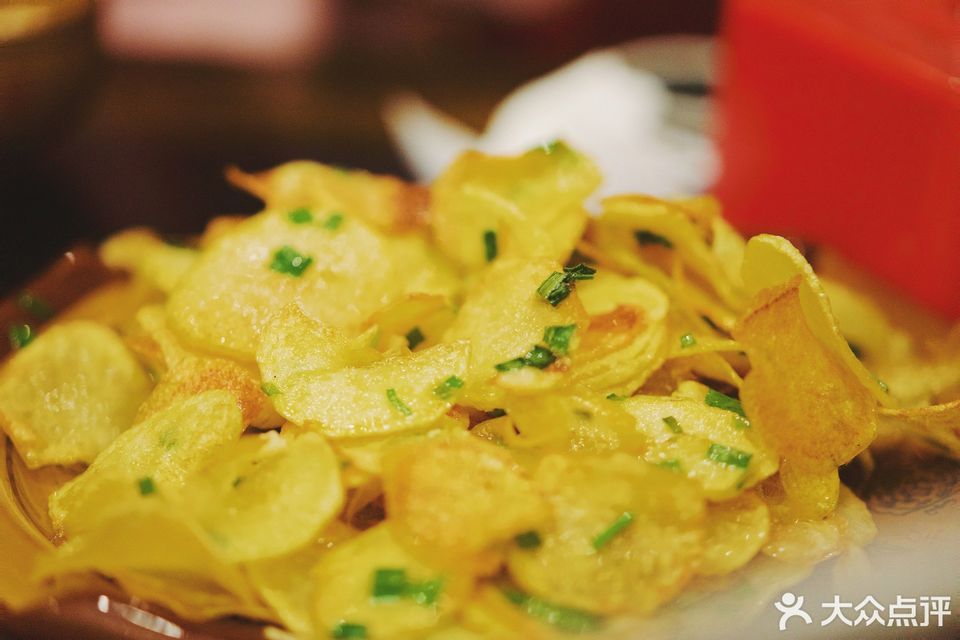 葱香土豆片图片