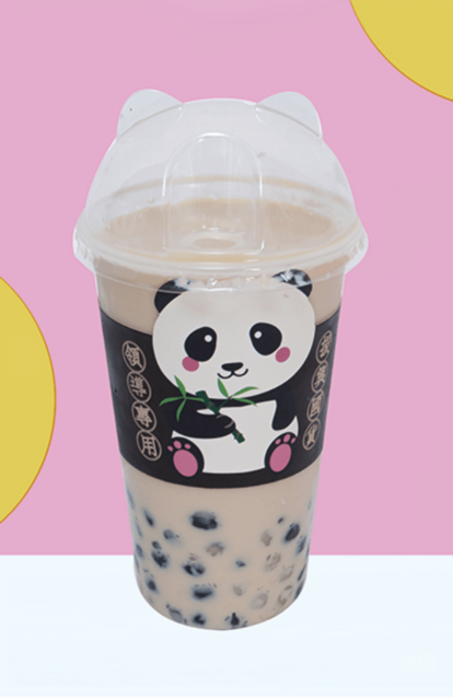 熊猫奶茶图片