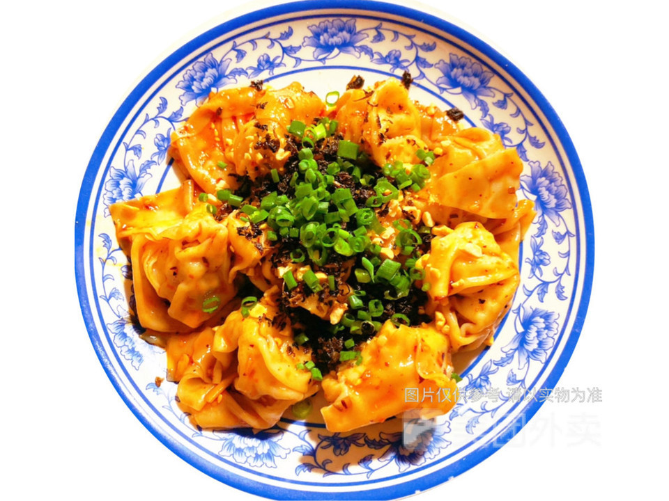 干拌燃抄手图片