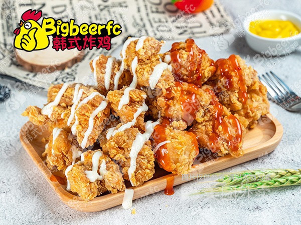 韩式炸鸡推荐菜:bigbeer韩国炸鸡位于石家庄市裕华区怀特欧洲风情街
