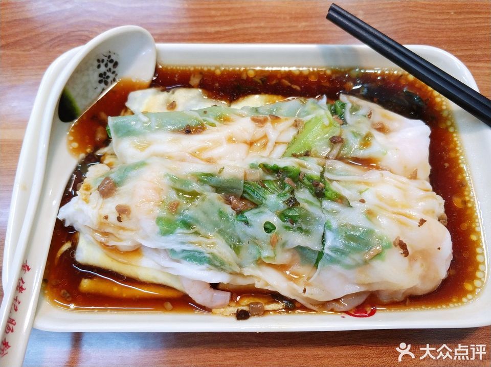 虾仁鸡蛋肠粉图片