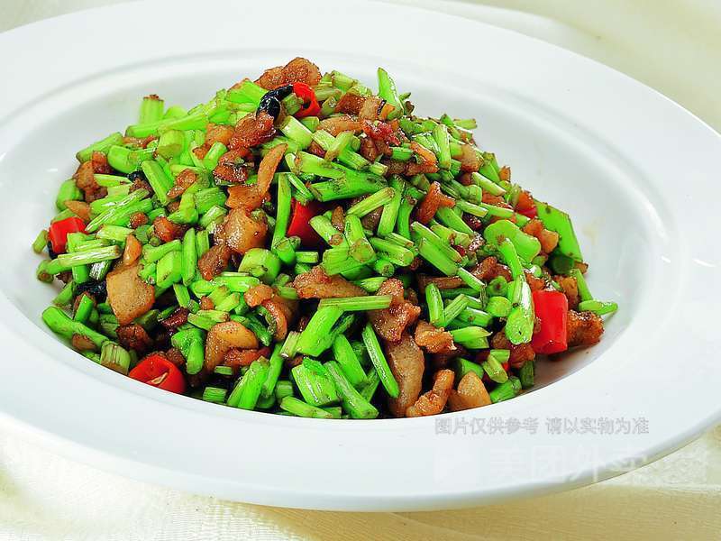 空心菜梗炒油渣图片