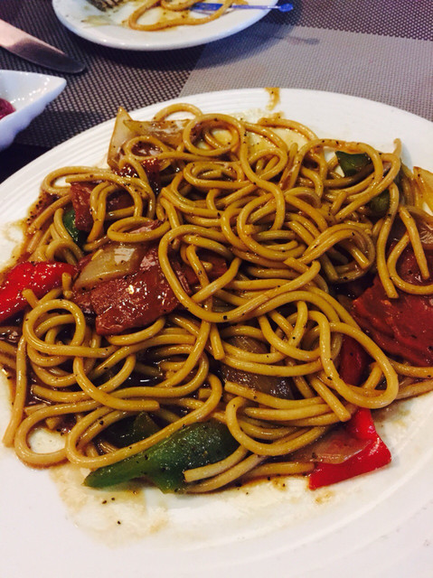 黑椒培根意面图片