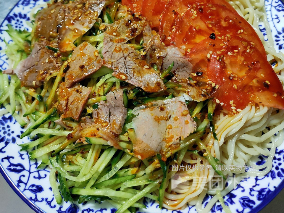 牛肉涼麵圖片