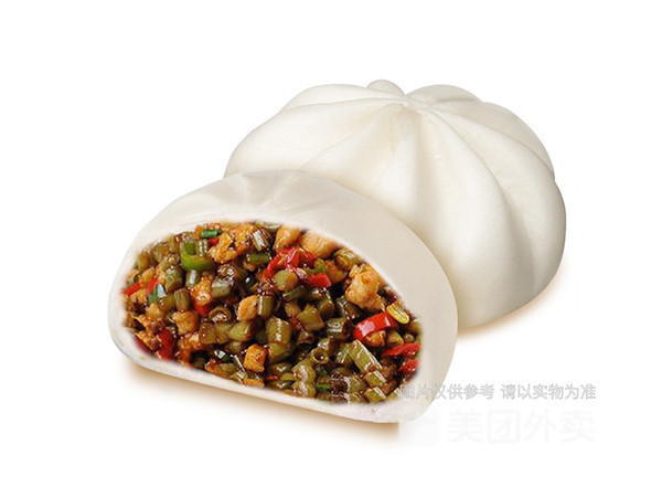 酸豆角肉包图片