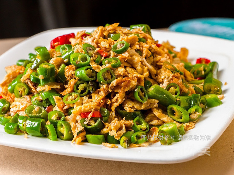 碎椒炒蛋图片