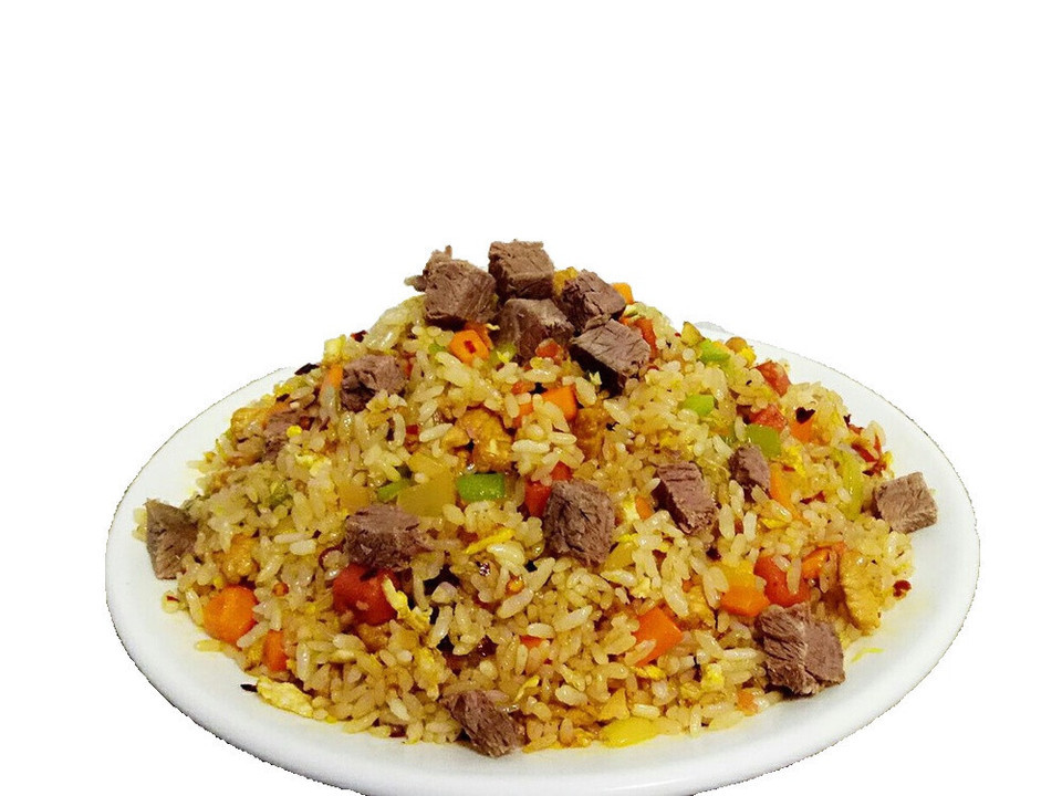 大肉炒饭图片