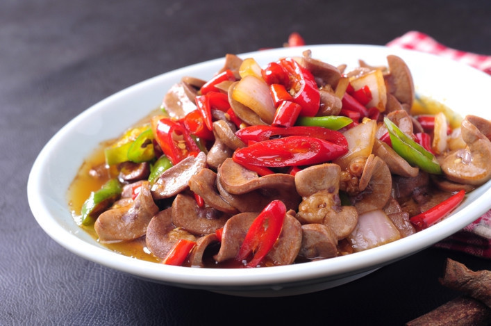 爆炒口味腰花图片