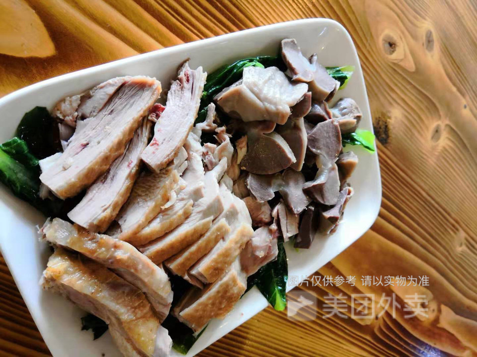 白切鸭拼鸭肾饭图片