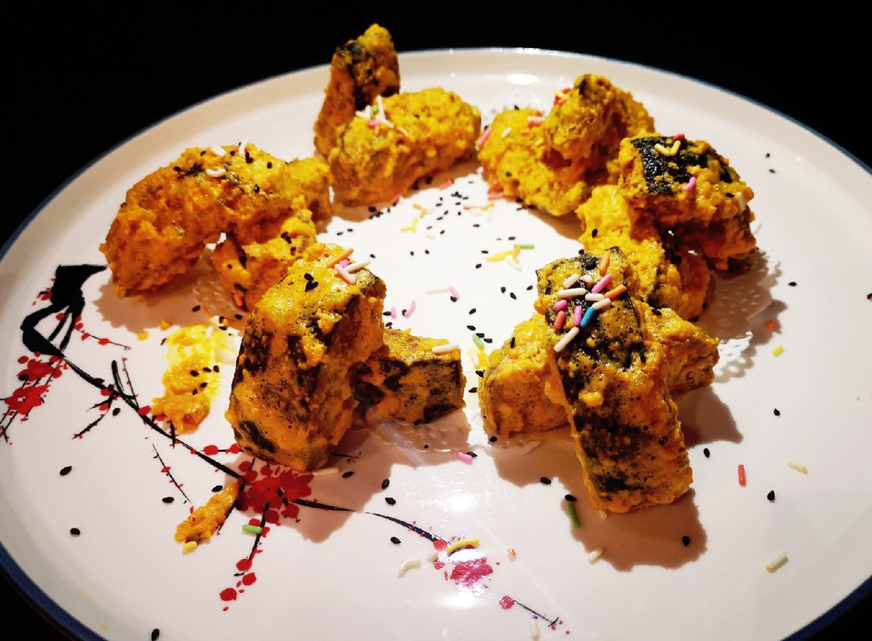 咸蛋黄焗板栗南瓜图片