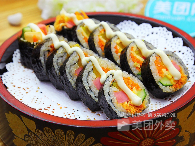 芝士玉米沙拉紫菜包饭图片