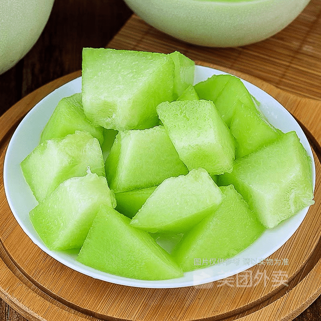 现切玉菇甜瓜图片