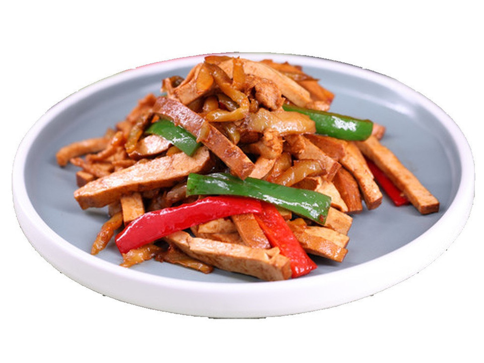 香干榨菜炒肉图片