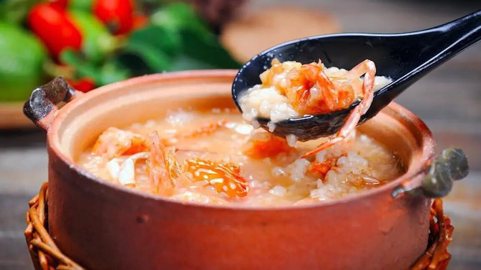 雪梨海鲜粥图片