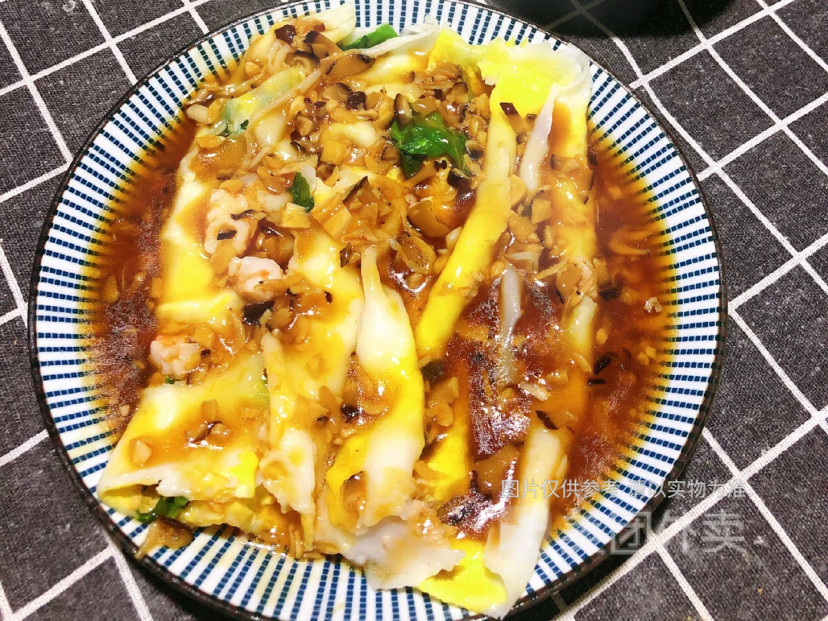 香菇碎肉肠粉图片