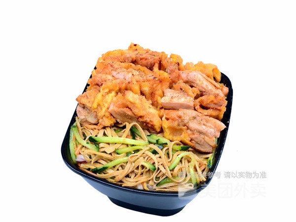 孜然脆皮鸡饭图片