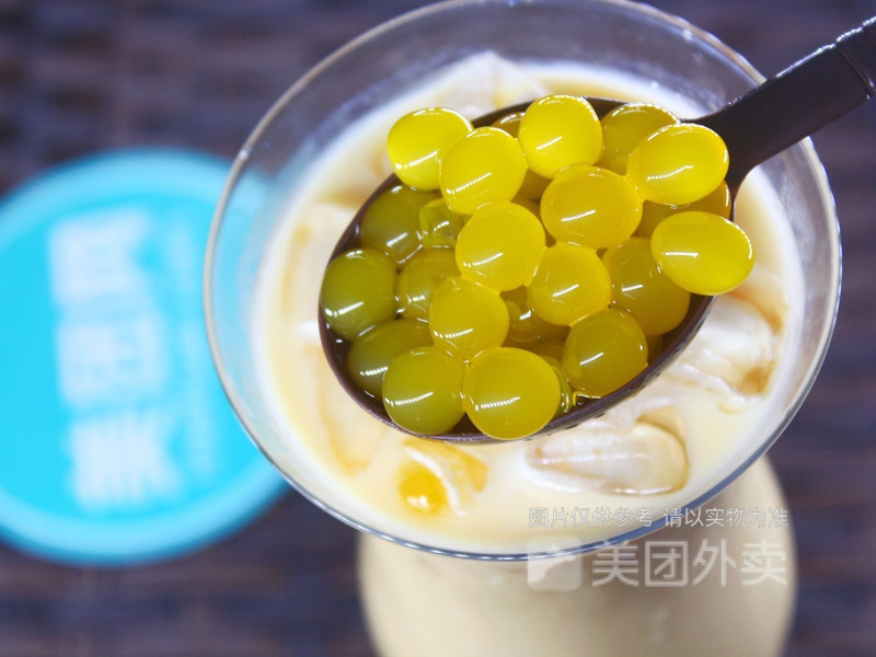 爆爆珠双皮奶图片