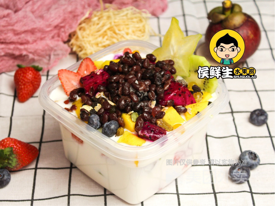 蜜豆水果捞图片