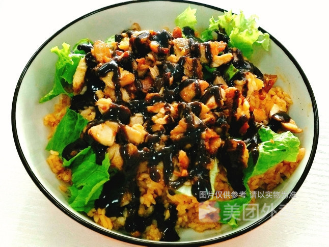 黑椒烤肉拌饭图片