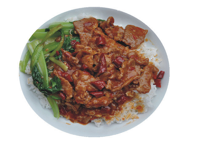 川辣肉片饭图片