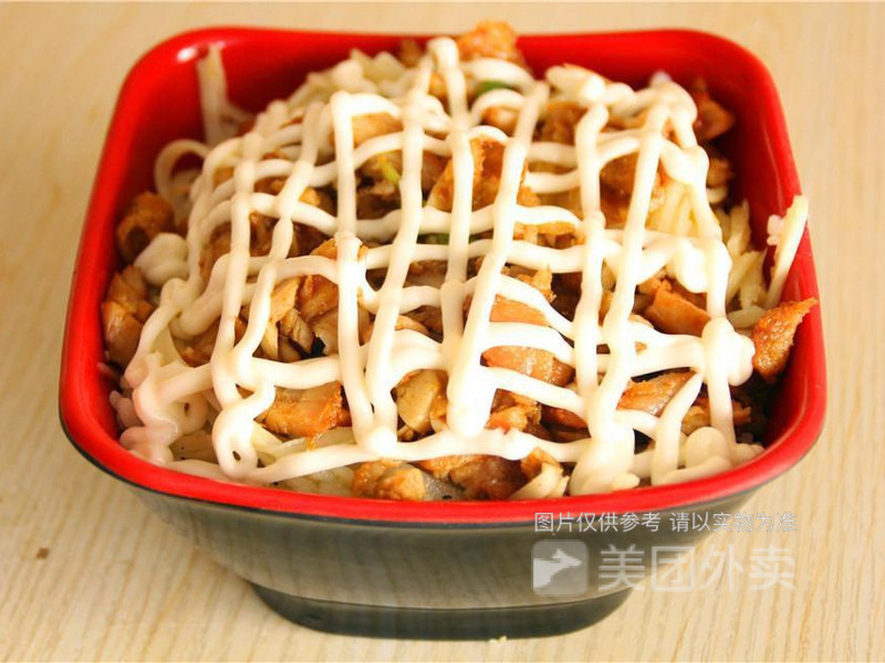 沙拉酱烤肉拌饭图片