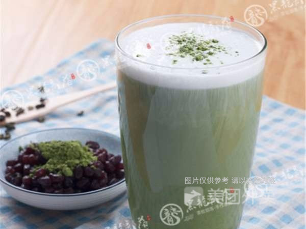 红豆抹茶奶绿图片