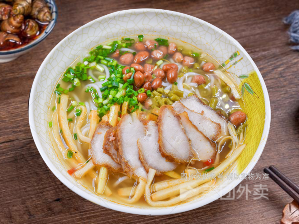 猪杂面推荐菜:韦记柳州螺蛳粉位于珠海市香洲区梅溪路123号之1(福家