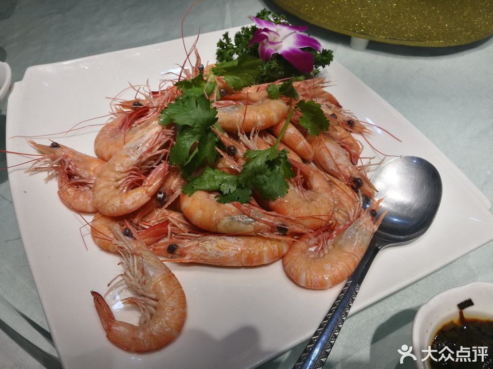 白灼野生沙鲈虾图片