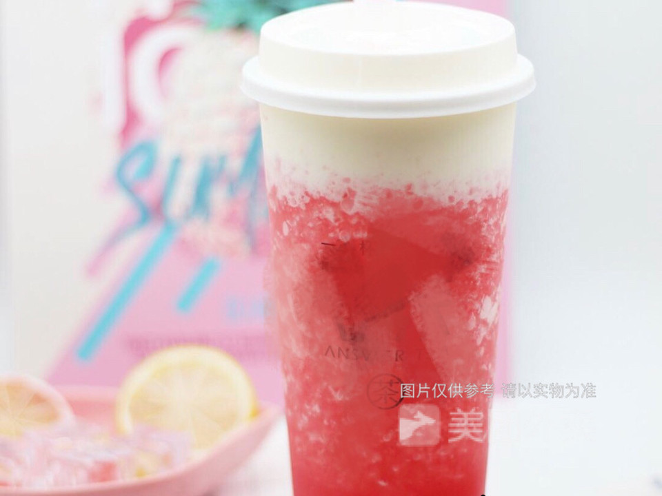 西瓜芝士奶霜图片