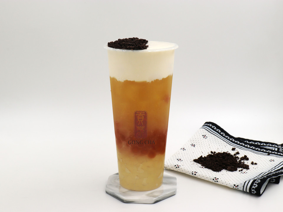 熊猫奶盖茶图片